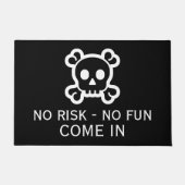 Symbolen - SKULL & BOTTEN + uw ideeën Deurmat (Voorkant)