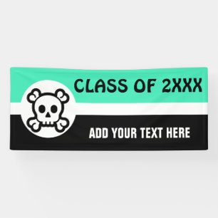 Symbolen - SKULL & BOTTEN + uw ideeën Spandoek