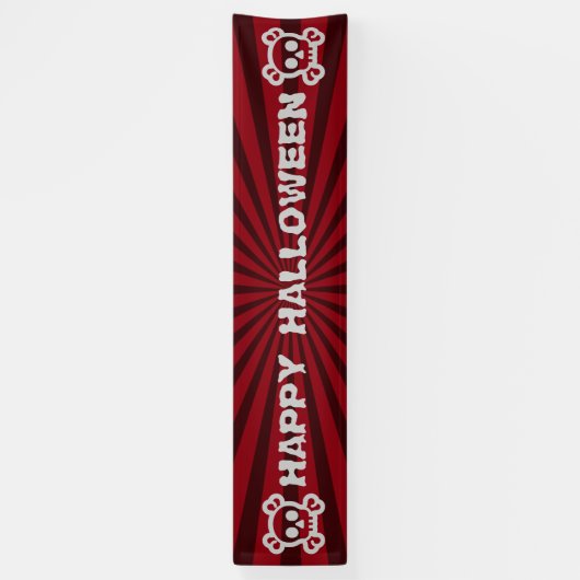 Symbolen - SKULL & BOTTEN + uw ideeën Spandoek (Verticaal)