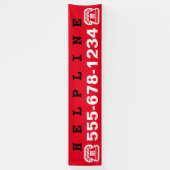 Symbolen - TELEFOON + uw ideeën Spandoek (Verticaal)