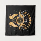 Symbolen van acetaat wandkleed (Voorkant (horizontaal))