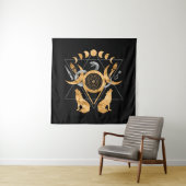 Symbolen van acetaat wandkleed (In situ)