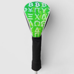 Symbolen van Bitcoin (Helder Winst Groen - 7) Golfheadcover