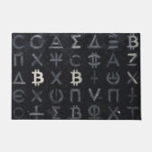 Symbolen van Bitcoin (Stijl: 13) Deurmat (Voorkant)