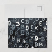Symbolen van Bitcoin (Stijl: 7) Briefkaart (Voorkant / Achterkant)