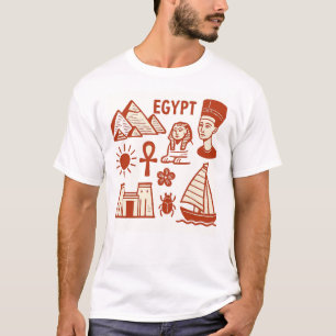 Symbolen van het Oude Egypte T-shirt