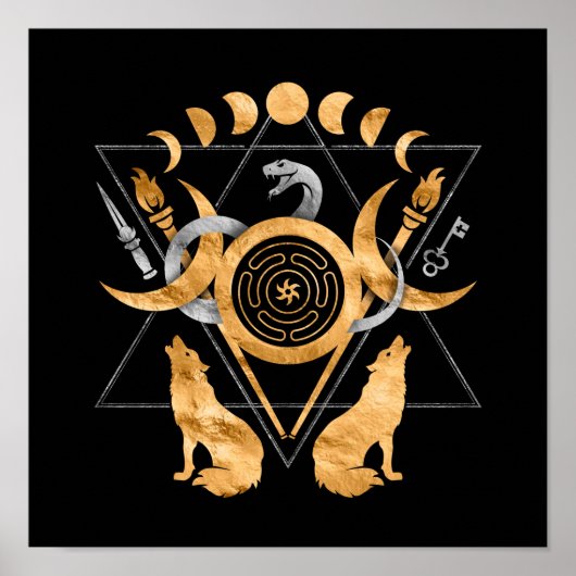 Symbolen van het Poster van de Hecate (Voorkant)