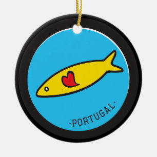 Symbolen van Portugal - Sardine Nr. 02 Keramisch Ornament