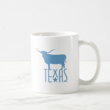 Symbolen van Texas, Longhorn, blauw