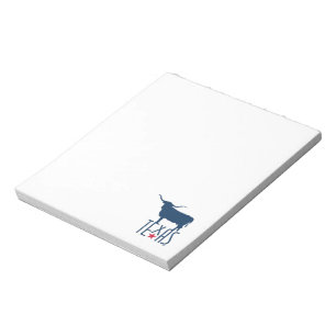 Symbolen van Texas, Longhorn, marine Notitieblok