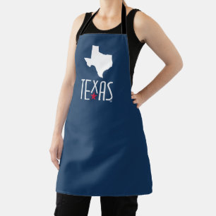 Symbolen van Texas, Texas, marineblauw, rode ster Schort