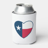 Symbolen van Texas, Texas vlag, hart Blikjeskoeler (Blikje Voorkant)