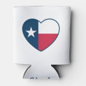 Symbolen van Texas, Texas vlag, hart Blikjeskoeler (Voorkant)