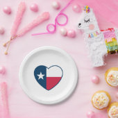 Symbolen van Texas, Texas vlag, hart Papieren Bordje (Feest)