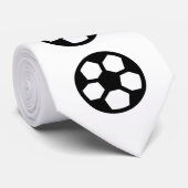 Symbolen - voetbal + uw ideeën stropdas (Opgerold)