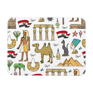 Symbolen voor de kleuren van het Egyptische patroo Magneet