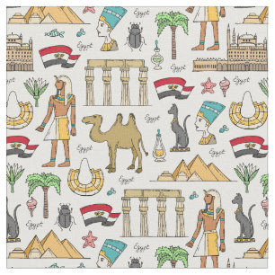 Symbolen voor de kleuren van het Egyptische patroo Stof