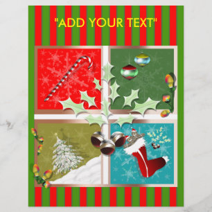 Symbolen voor kerstbrochure flyer