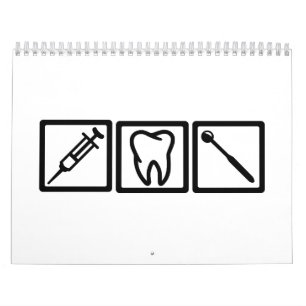 Symbolen voor tandheelkundige symbolen kalender