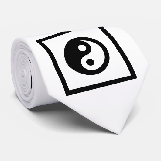 Symbolen - YIN & YANG + uw ideeën Stropdas (Opgerold)