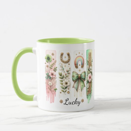 Symboles chanceux, Mug de la Saint Patrick (Gauche)