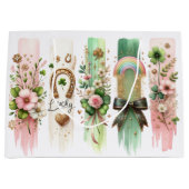 Symboles chanceux, sac cadeau de la Saint Patrick (Devant)