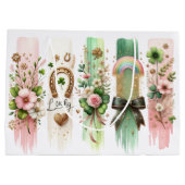 Symboles chanceux, sac cadeau de la Saint Patrick (Dos)