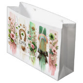 Symboles chanceux, sac cadeau de la Saint Patrick (Devant Angle)