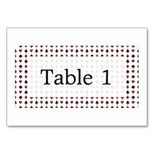 Symboles de cartes à jouer Minimaliste Rouge Blanc