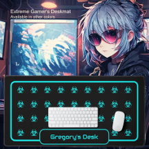 Symboles de danger biologique - Cyan bleu sur un A