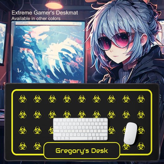 Symboles de danger biologique - Jaune sur un Arriè