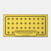 Symboles de danger biologique - Noir sur un Arrièr (Recto)