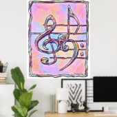 Symboles de musique,3 impression (Bureau à domicile)