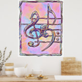 Symboles de musique,3 impression (Cuisine)