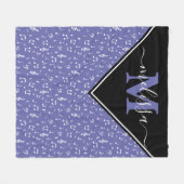 Symboles de musique couverture polaire personnalis (Devant (Horizontal))