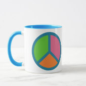 Symboles de paix colorés tasses (Gauche)