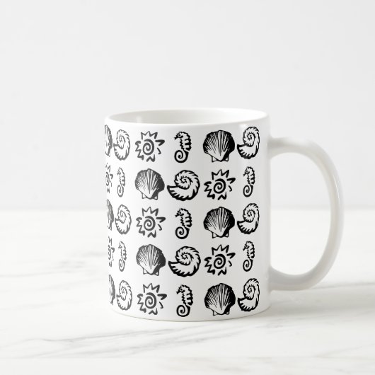 Symboles de plage Mug (Droite)