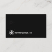 Symboles des médias sociaux qr code carte de visit (Dos)