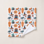 Symboles d'Halloween ensemble de serviettes de bai (Gant de toilette)