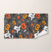 Symboles d'Halloween et couleurs motif (Serviette à main)