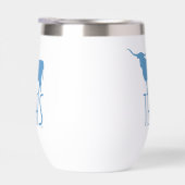 Symboles du Texas, Longhorn, bleu (Droite)