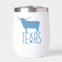 Symboles du Texas, Longhorn, bleu