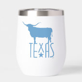 Symboles du Texas, Longhorn, bleu (Arrière)
