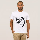 Symboles et pétroglyphes animaux T-shirt (Devant entier)