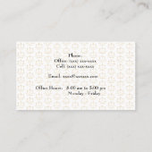 Symboles juridiques d'or Avocat Cartes de visite (Dos)