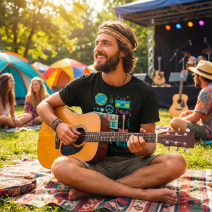 Symboles Mondiaux de la Paix T-shirt Homme