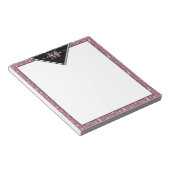 Symboles musicaux bloc-notes personnalisé (Incliné)