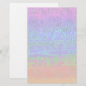 Symboles musicaux colorés Papeterie (Devant / Derrière)