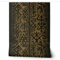 Symboles mystiques et papier peint occulte foncé