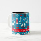Symboles nautiques Souvenir Café Mug (Devant gauche)